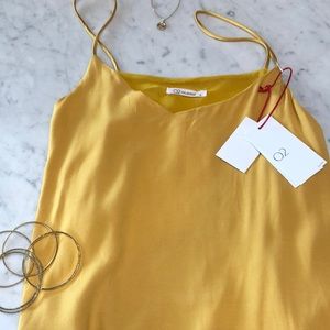 SOLD! Cute Yellow Tank with Satin Straps
